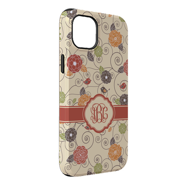 Custom Fall Flowers iPhone Case - Rubber Lined - iPhone 14 Pro Max (Personalized)