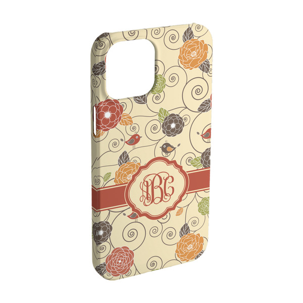 Custom Fall Flowers iPhone Case - Plastic - iPhone 15 Pro (Personalized)