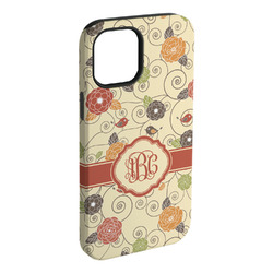 Fall Flowers iPhone Case - Rubber Lined - iPhone 15 Pro Max (Personalized)