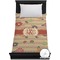 Chevron & Fall Flowers Duvet Cover (Twin)