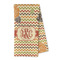 Chevron & Fall Flowers Microfiber Dish Towel - FOLD