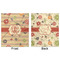 Chevron & Fall Flowers Minky Blanket - 50"x60" - Double Sided - Front & Back