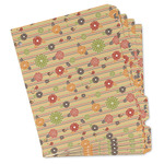 Chevron & Fall Flowers Binder Tab Divider - Set of 5 (Personalized)