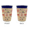 Chevron & Fall Flowers Party Cup Sleeves - without bottom - Approval