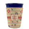 Chevron & Fall Flowers Party Cup Sleeves - without bottom - FRONT (on cup)