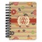 Chevron & Fall Flowers Spiral Journal Small - Front View