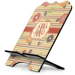 Chevron & Fall Flowers Stylized Tablet Stand (Personalized)