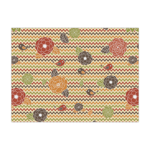 Custom Chevron & Fall Flowers Large Tissue Papers Sheets - Heavyweight