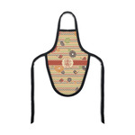 Chevron & Fall Flowers Bottle Apron (Personalized)