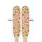 Chevron & Fall Flowers Wooden Food Pick - Paddle - Double Sided - Front & Back