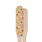 Chevron & Fall Flowers Wooden Food Pick - Paddle - Single Sided - Front & Back