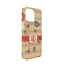 Chevron & Fall Flowers iPhone 13 Mini Case - Angle