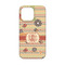 Chevron & Fall Flowers iPhone 13 Mini Case - Back