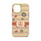 Chevron & Fall Flowers iPhone 13 Mini Tough Case - Back