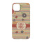 Chevron & Fall Flowers iPhone 14 Pro Case - Back