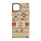 Chevron & Fall Flowers iPhone 14 Tough Case - Back