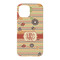 Chevron & Fall Flowers iPhone 15 Case - Back