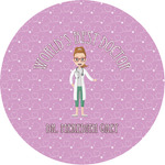 Doctor Avatar Multipurpose Round Labels - 1" (Personalized)