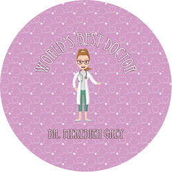 Doctor Avatar Multipurpose Round Labels - 1" (Personalized)