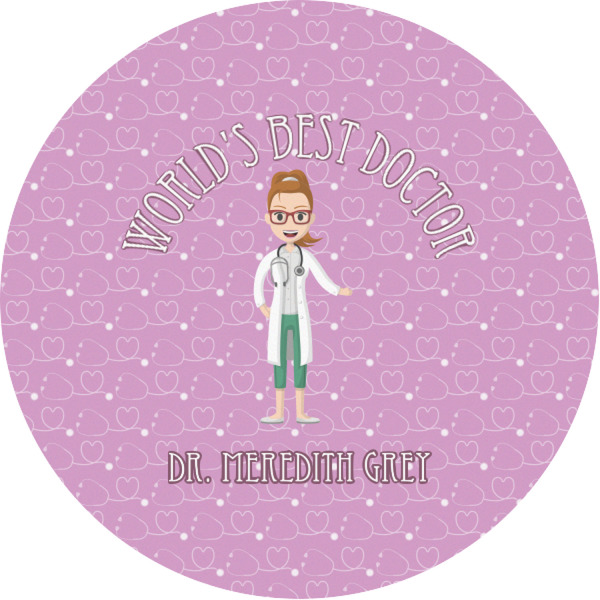 Custom Doctor Avatar Multipurpose Round Labels - 1" (Personalized)