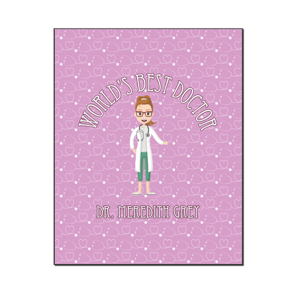 Custom Doctor Avatar Wood Print - 16x20 (Personalized)