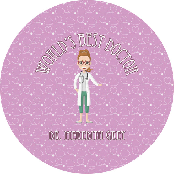 Custom Doctor Avatar Multipurpose Round Labels - 2" (Personalized)