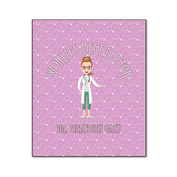 Custom Doctor Avatar Wood Print - 20x24 (Personalized)