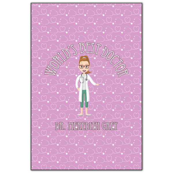 Custom Doctor Avatar Wood Print - 20x30 (Personalized)