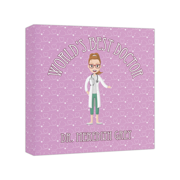 Custom Doctor Avatar Canvas Print - 8x8 (Personalized)