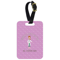 Doctor Avatar Metal Luggage Tag w/ Name or Text