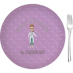 Doctor Avatar 8" Glass Appetizer / Dessert Plates - Single or Set (Personalized)