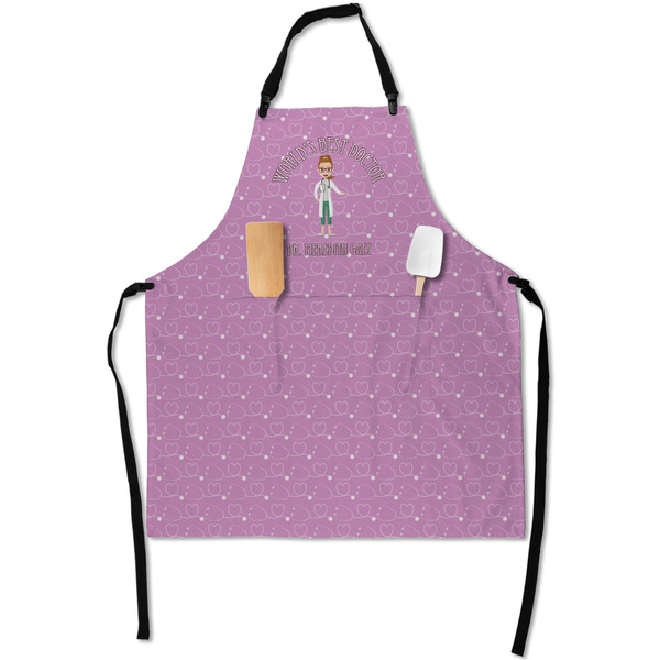 Custom Doctor Avatar Apron With Pockets w/ Name or Text