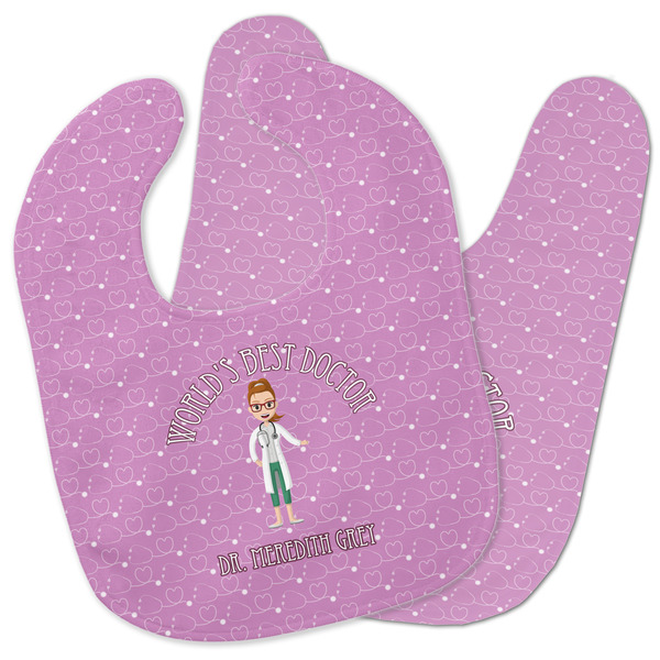 Custom Doctor Avatar Baby Bib w/ Name or Text