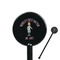 Doctor Avatar Black Plastic 5.5" Stir Stick - Round - Closeup