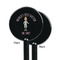 Doctor Avatar Black Plastic 5.5" Stir Stick - Single Sided - Round - Front & Back