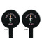 Doctor Avatar Black Plastic 7" Stir Stick - Double Sided - Round - Front & Back