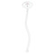 Doctor Avatar Clear Plastic 7" Stir Stick - Oval - Single Stick