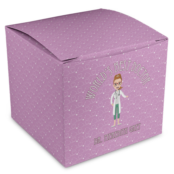 Custom Doctor Avatar Cube Favor Gift Boxes (Personalized)