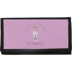 Doctor Avatar Canvas Checkbook Cover (Personalized)