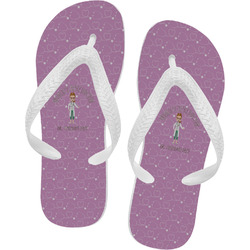 Doctor Avatar Flip Flops - Medium (Personalized)