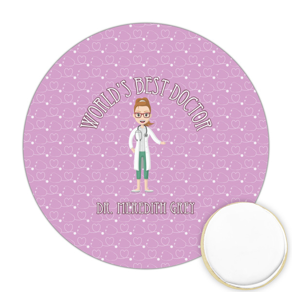 Custom Doctor Avatar Printed Cookie Topper - 2.5" (Personalized)