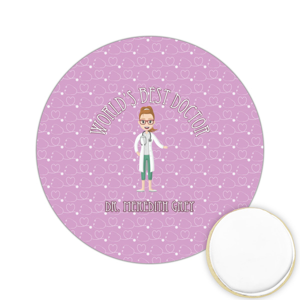 Custom Doctor Avatar Printed Cookie Topper - 2.15" (Personalized)