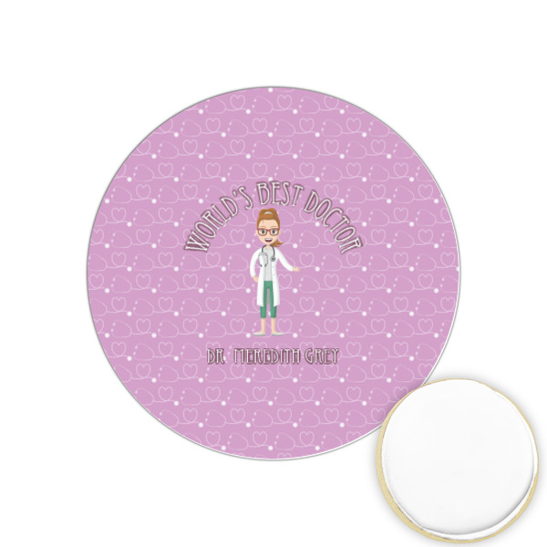 Custom Doctor Avatar Printed Cookie Topper - 1.25" (Personalized)