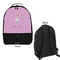 Doctor Avatar Large Backpack - Black - Front & Back View