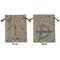 Doctor Avatar Medium Burlap Gift Bag - Front and Back