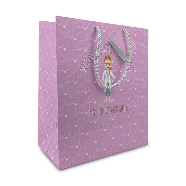 Custom Doctor Avatar Medium Gift Bag (Personalized)