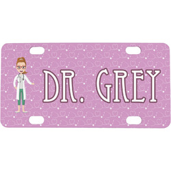 Doctor Avatar Mini / Bicycle License Plate (4 Holes) (Personalized)