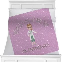 Doctor Avatar Minky Blanket - Twin / Full - 80"x60" - Double Sided (Personalized)