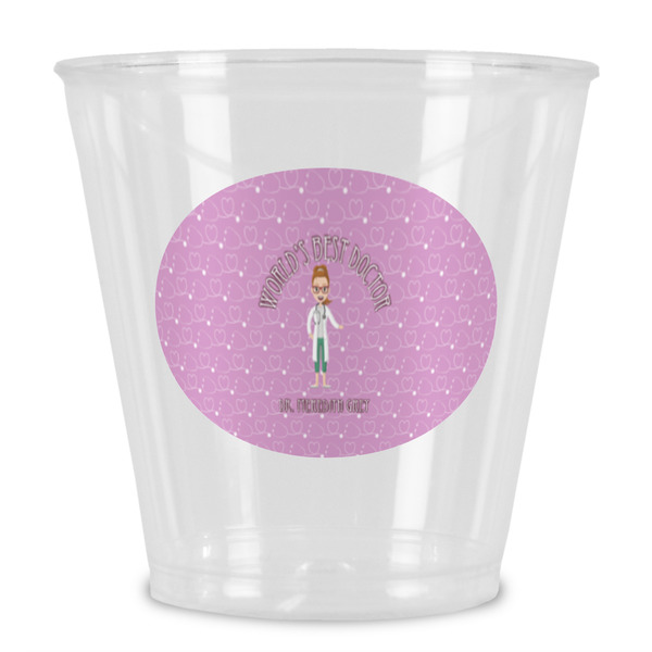 Custom Doctor Avatar Plastic Shot Glass (Personalized)