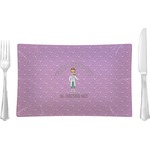 Doctor Avatar Glass Rectangular Lunch / Dinner Plate (Personalized)